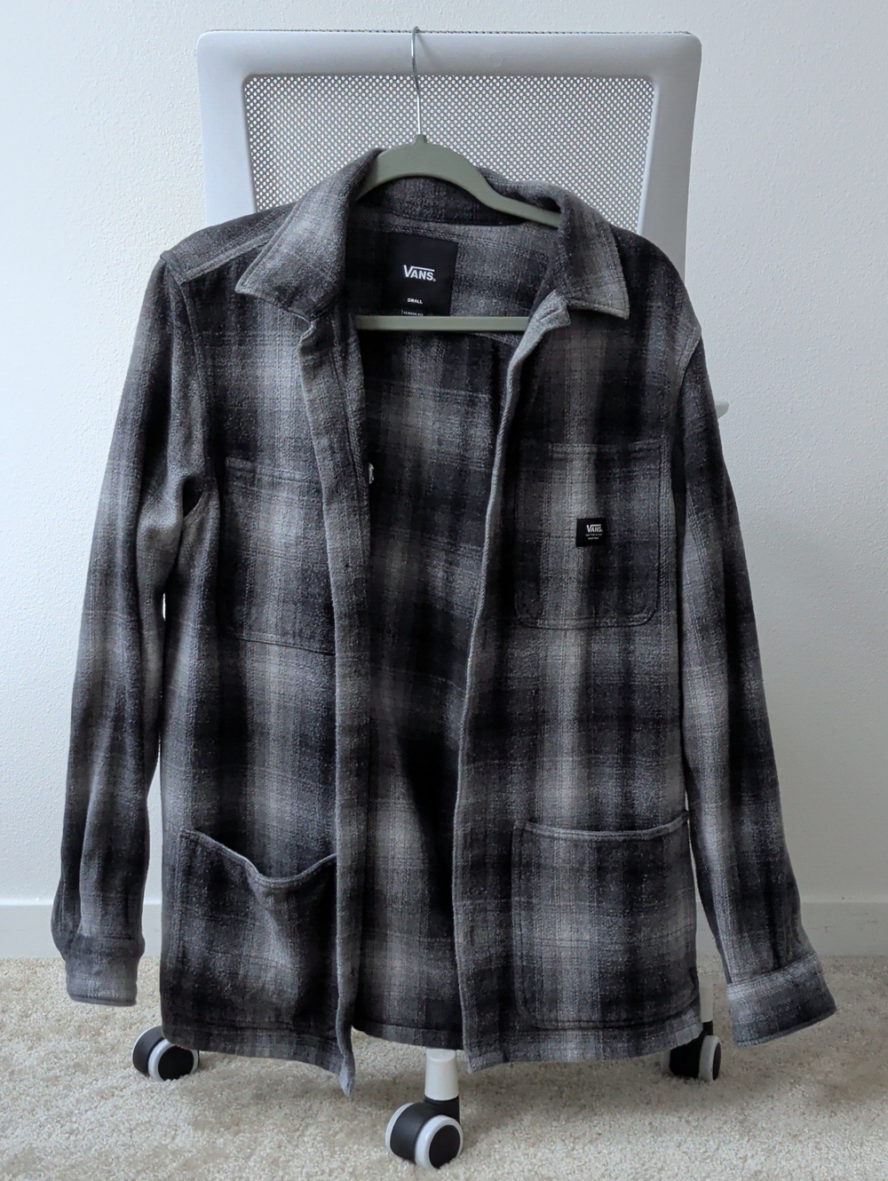 Vans Black & Gray Plaid Jacket